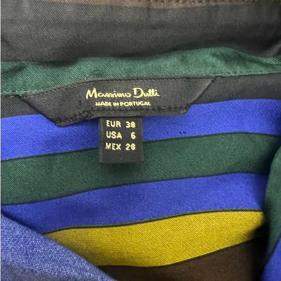 Massimo Dutti, Women's Striped Button Up, Size 6 - Picture 2 of 4